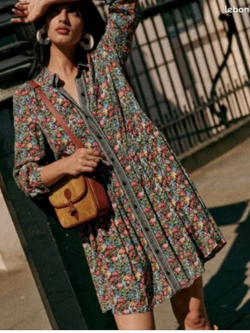 Sezane floral dress/shirt